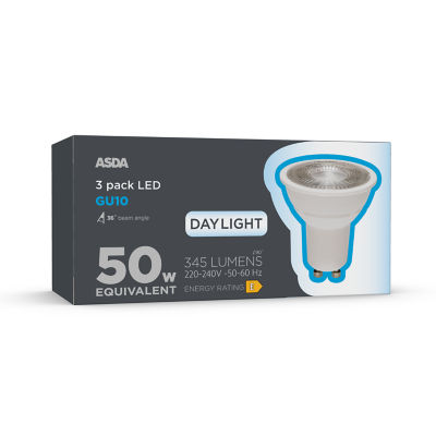 ASDA LED GU10 Daylight Lightbulb