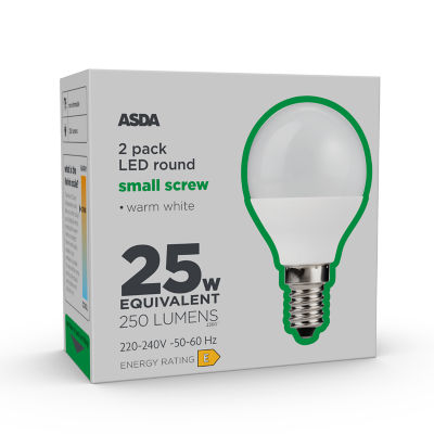 ASDA Led Minig 250L Wh Coa E14 25H 27K Non 2P