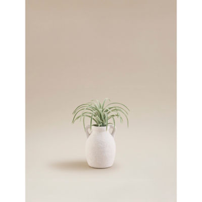 George Home Cream Artificial Plant In Ceramic Pot