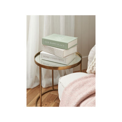 At Home with Stacey Solomon Green &  White Storage Books - Set of 3