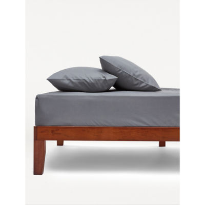 George Home Grey Deep Fitted Sheet - Double
