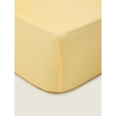 George Home Plain Fitted Sheet Single