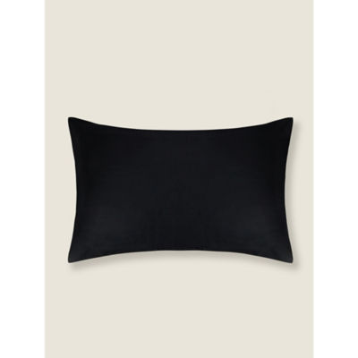 George Home Black Luxuriously True Grip Soft 100% Cotton 300 Thread Count Pillowcase