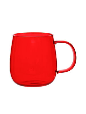 George Home Red Glass Tea Mug