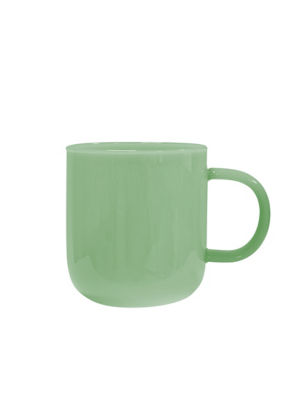 George Home Green Milk Glass Mug