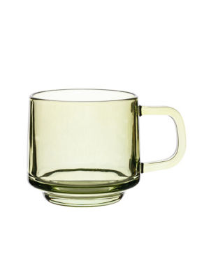 George Home Green Glass Stacking Mug