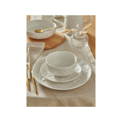 At Home with Stacey Solomon White Snowflake Dinner Set - 12 Piece