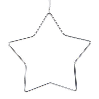 George Home Silver Wire Star Bauble