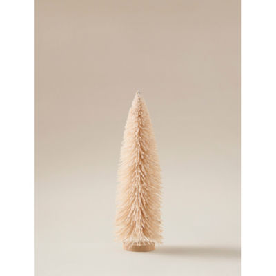 George Home Cream Brush Christmas Tree