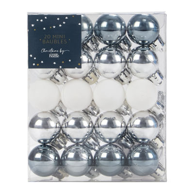 George Home Mini Silver Baubles - 20 Pack