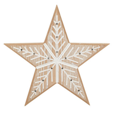 George Home Wooden LED Star Decoration
