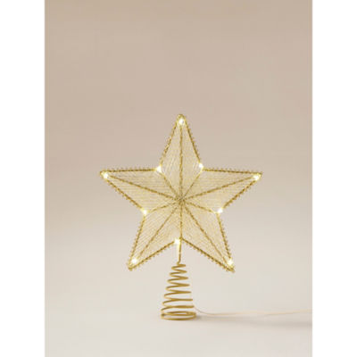 George Home Gold-Tone Star Christmas Tree Topper