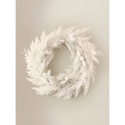 George Home White Christmas Wreath