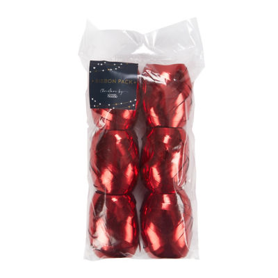George Home Red Curling Ribbon - 6 Pack