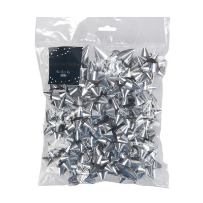 George Home Silver Bows - 25 Pack
