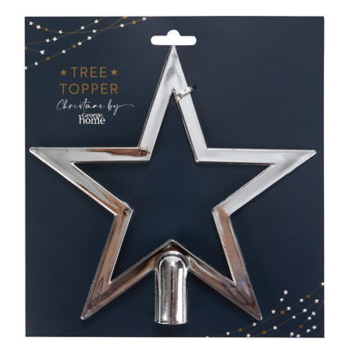 George Home Silver Star Tree Topper