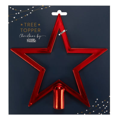 George Home Red Star Tree Topper