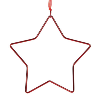 George Home Red Wire Star Bauble