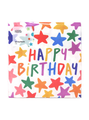 George Home Bright Star Happy Birthday Napkins