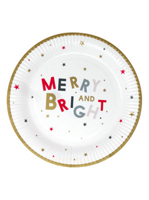 George Home Merry Christmas Paper Plates