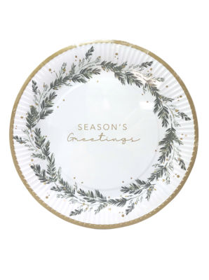 George Home Winter Foliage Paper Plates