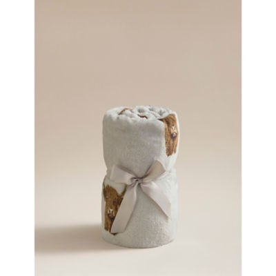 George Home Natural Highland Cow Super-Soft Throw