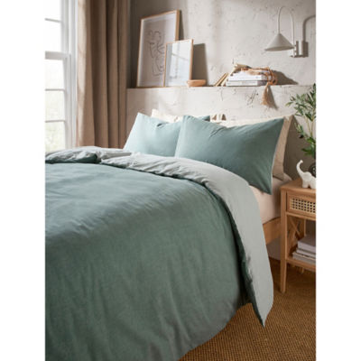 George Green Reversible Textured Duvet Set - Image 2