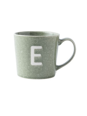 George Home Alphabet Reactive Stoneware Mug - E