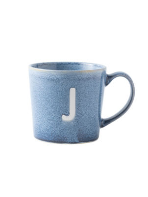 George Home Alphabet Reactive Stoneware Mug - J