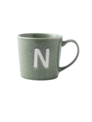 George Home Alphabet Reactive Stoneware Mug - N