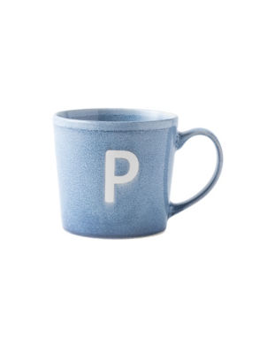 George Home Alphabet Reactive Stoneware Mug - P