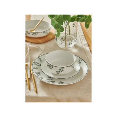 At Home with Stacey Solomon White Eucalyptus Dinner Set