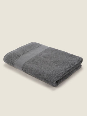 George Home Fresher For Longer Bath Towel - Charcoal