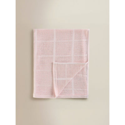 George Home Pink Cotton Cellular Shawl Blanket