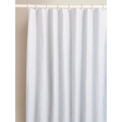 George Home Grey Diamond PEVA Shower Curtain