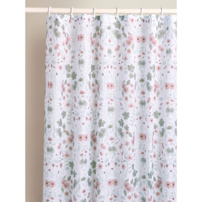 George Home Leaves & Flowers Shower Curtain