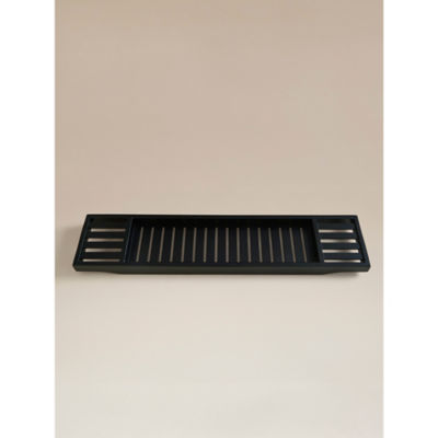 George Home Black Bamboo Bath Tray