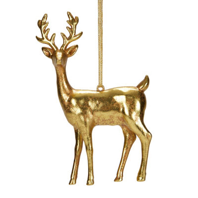 George Home Gold Reindeer Bauble