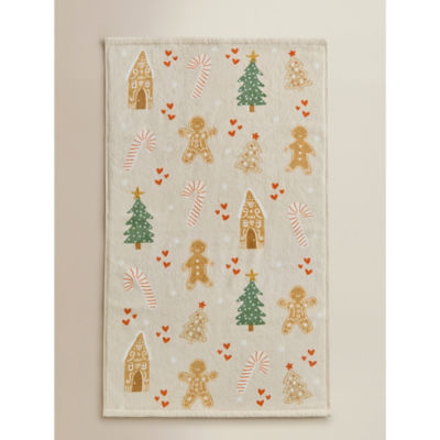 George Home Christmas Gingerbread Cotton Hand Towel
