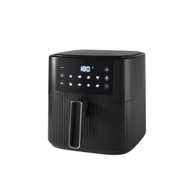 George Home Black Textured 8 Litre Digital Air Fryer