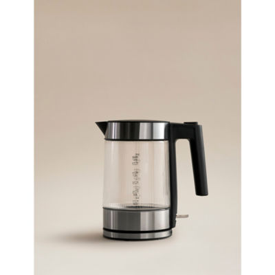 George Clear Ribbed Glass Fast Boil Kettle 1.7L - Image 2