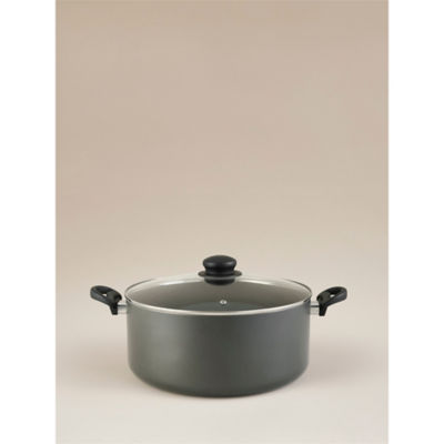 George Home Non-Stick Stockpot Aluminium 32cm