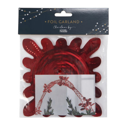George Home Red Foil Garland