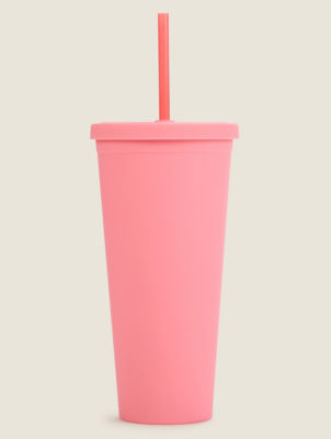 George Home Pink Soft Touch Soda Cup 700ml