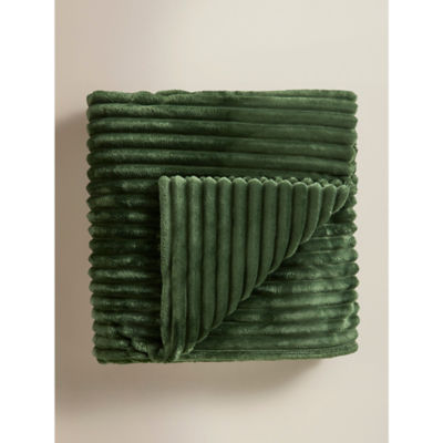George Home Super-Soft Ribbed Blanket - 200cm x 220cm