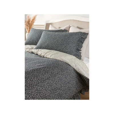 At Home with Stacey Solomon Floral Frill Cotton Reversible Duvet Set - Super King