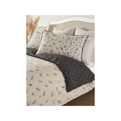 At Home with Stacey Solomon Leaves Cotton Reversible Duvet Set - Single