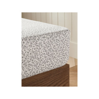 At Home with Stacey Solomon Floral Brushed Cotton Fitted Sheet - King