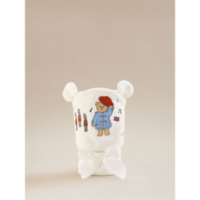 George Home Paddington Bear Blue & White Hooded Cotton Towel