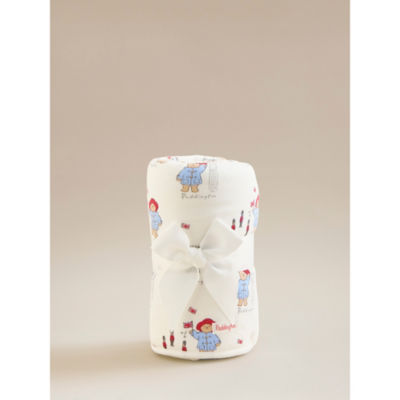 George Home Paddington Bear Blue & White Sherpa Fleece